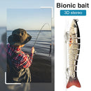 8 Segment 13cm 30g Sea Fishing Lures Sinking Artificial Hard Bait (D8K-02) Newly