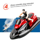 2.4G Waterproof 20km/h RC Boat High Speed Remote Control Motorboat (Red A) Newly