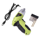 3.6V Electric Screwdriver Lithium Cordless Drill Rotary Power Tool (Green)