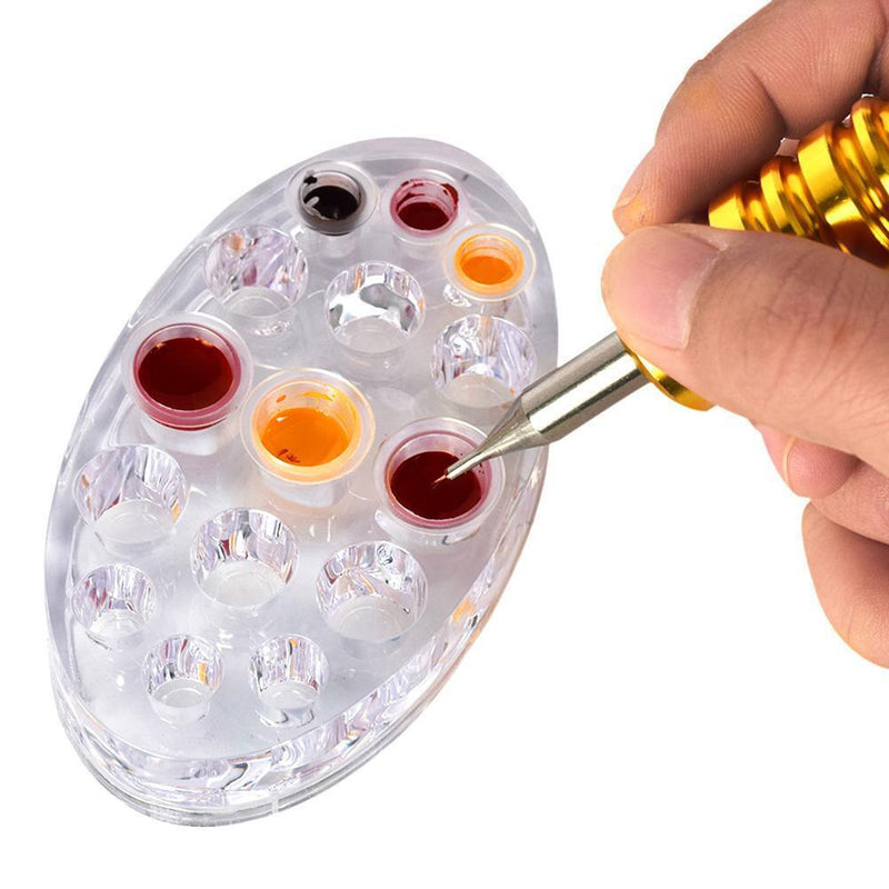 Tattoo Ink Cup Stand Holder Permanent Makeup Transparent Tattoo Pigment Stora