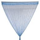 Decorative String Curtain Beads Wall Panel Fringe Room Door Window Blue