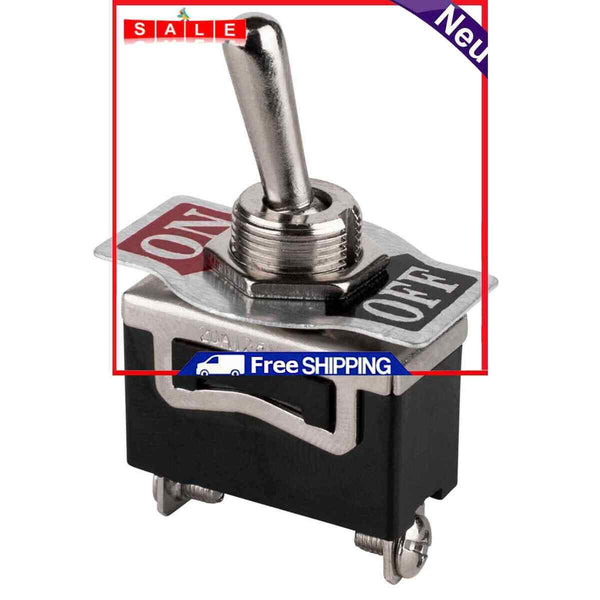 SPST Rocker Toggle Switch 2-Pin ON OFF Power Switches for Car RV Marine Boat