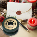 Retro Sealing Wax Furnace Wood Fire Paint Seal Stamp Stick Stove Pots (C) Newly