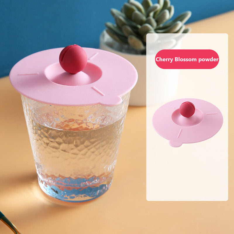 #A Cute Leak Proof Cup Lid Dustproof Cup Dust Cover Glass Mugs Cap for Glass Mug