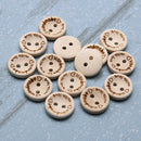 (100pcs/pack) Handmade with love Buttons Scrapbooking Sewing 15mm Newly