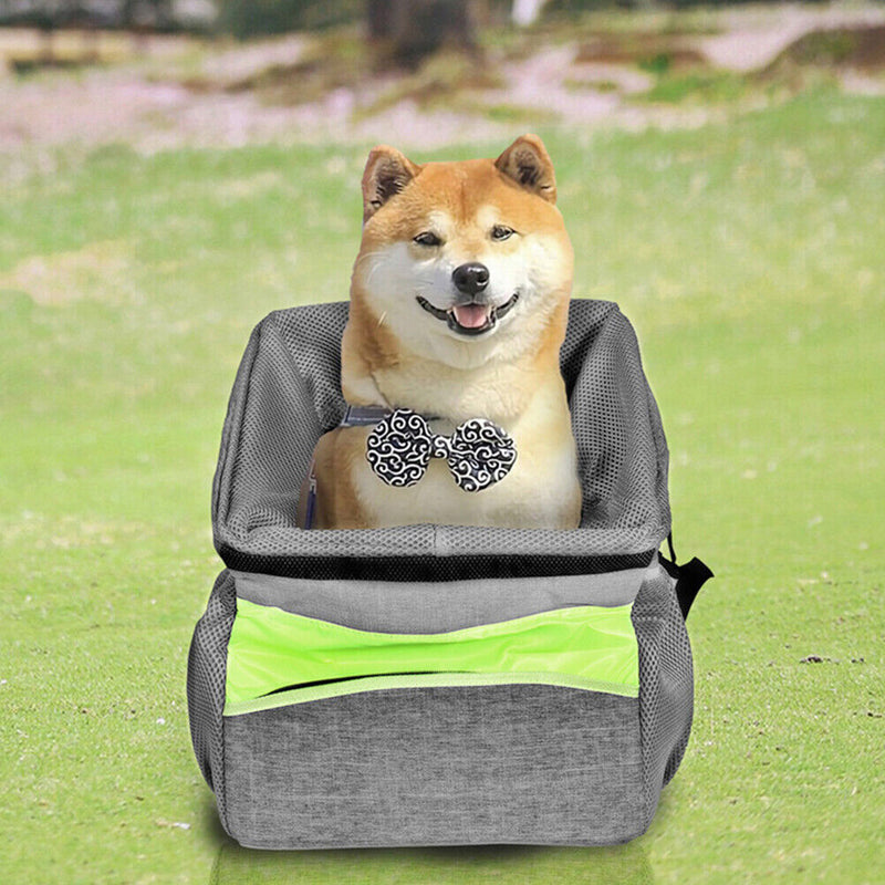 Bicycle Basket Bags Foldable Pet Dog Cats Cycling Bike Front Carrier Pouch