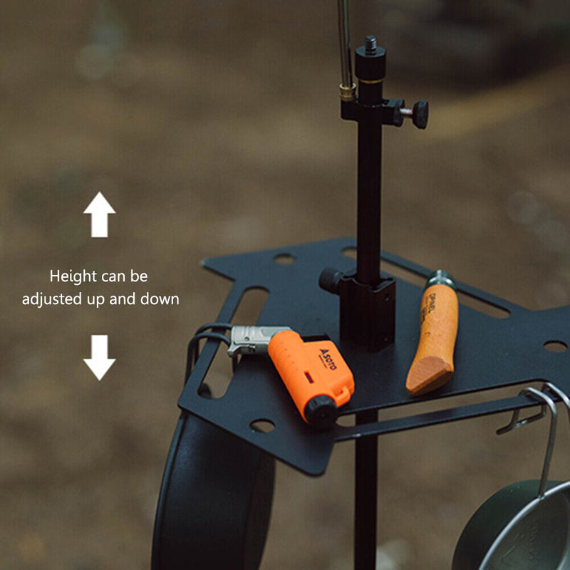 Aluminum Alloy Camping Lamp Holder Insert Hanging Light Stand for Outdoor Hiking