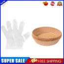 100pcs Air Fryer Liner Mat Paper Baking Mats + Transparent Disposable Glove