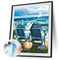 40x50cm Beach Lounge Chair Frameless Oil Paint By Numbers DIY Painting Craft Kit
