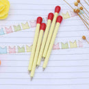 1pc Ballpoint Pen Stationery Writing Students Match Ink Pens Blue Stick I4X8