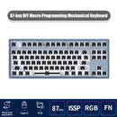RGB Mechanical Keyboard for Flesports MK870 Smooth Kit (Transparent Blue)