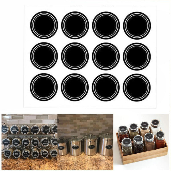 Jars Chalkboard Label Stickers Kitchen Accessories Container Bottles J1B9