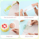 DIY Dessert Cake Decorating Tool Happy Birthday Cupcakes Acrylic Cake Topper