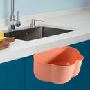 Hanging Storage Basket Organizer Trash Can Shelf Home Kitchen Tool (Pink) Newly