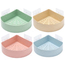 nail Plastic Shampoo Organizer Bathroom Shelf Shower Holder Corner Storage Rack