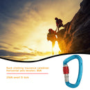 Aluminum Carabiner Outdoor Camping Climbing Hammock Lock Buckle (Blue) Newly