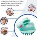 Silicone Head Scalp Massage Brush Shampoo Hair Washing Bath Comb (Green) Newly