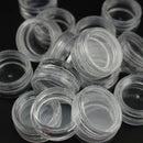 50Pcs Transparent Empty Plastic Cosmetic Sample Small Container Pots N3E2