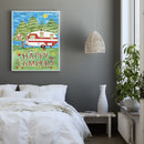 5D Full Round Drill Drawing Picture Camping Bus Diamond Painting Room Ornamen