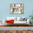 2 Strands Street Corner Partial Embroidery Stamped Cross Stitch Home Decor Gifts