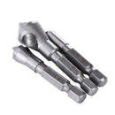 3PCS HSS Titanium Coated Countersink & Deburring Drill Bit Newly
