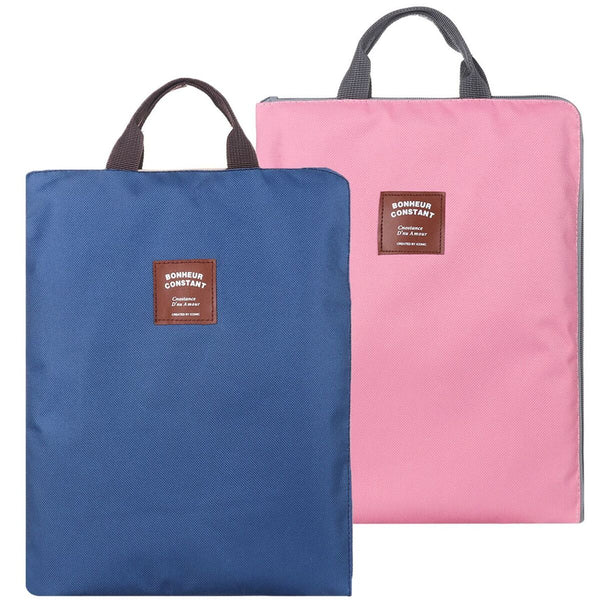 Zipper Paper Storage A4 File Folder Document Bag Business Briefcase