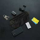 Sport Anti-Theft Invisible Fanny Pack ID Card Phone Holder Pouch (Black)