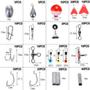Treble Hook Jigs Swivels Fishing Lure Lead Floating Tackle with Box Fishing Kits