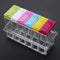 6pcs/Set Kitchen Spice Storage Bottle Jars Clear Salt Pepper Seasoning Box Newly
