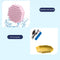 #A 69 Holes Bubbles Blowing Machine Kids Toys Bathroom Dream Light Bubbles Bloom