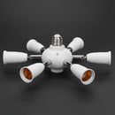 Adjustable E27 Splitter 7 Heads Lamp Base LED Bulb Adapter Holder Socket Newly