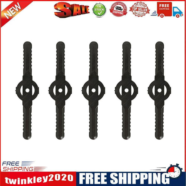 Electric Grass Trimmer Edger Lawn Mower Cutter Replace Plastic Blade (5pcs)