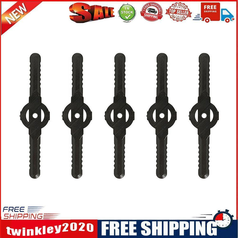 Electric Grass Trimmer Edger Lawn Mower Cutter Replace Plastic Blade (5pcs)