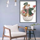 DIY Christmas Snowman Drawing Part Drill Special Shape Diamond Painting Kit