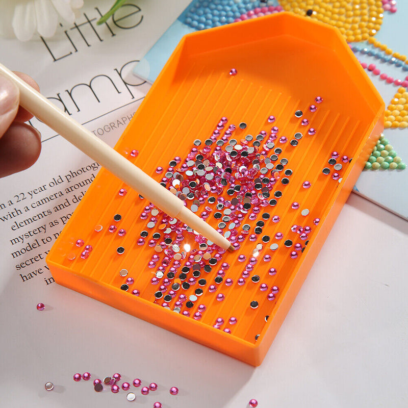 Embroidery Accessory Tray Tools Plastic DIY 5D Art Craft Diamond Painting Plate
