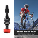 MUQZI Alloy Tubeless Road Bicycle Presta Valve Stem with Cap (40mm Black) Newly