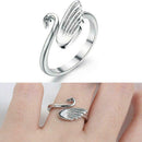 1x Swan Shape Knitting Loop Crochet Ring Thimble Guide Accessories Crafts X4S8