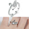 1x Swan Shape Knitting Loop Crochet Ring Thimble Guide Accessories Crafts X4S8