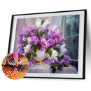5D DIY Full Square Drill Diamond Painting Flower Pattern Mosaic Kit Home Cr