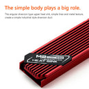 M.2 Solid State Hard Disk Heatsink Heat Radiator for PCIE 2280 SSD (Red) Newly