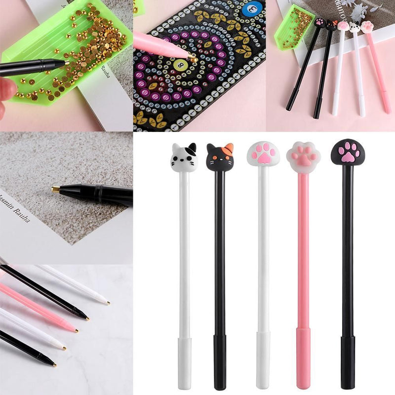 Embroidery Cross Stitch 5D Diamond Painting Cat Claw Pens Point Drill Pen