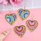 5D DIY Diamond Painting Earrings Double-sided Heart Drop Earrings (RZ015)