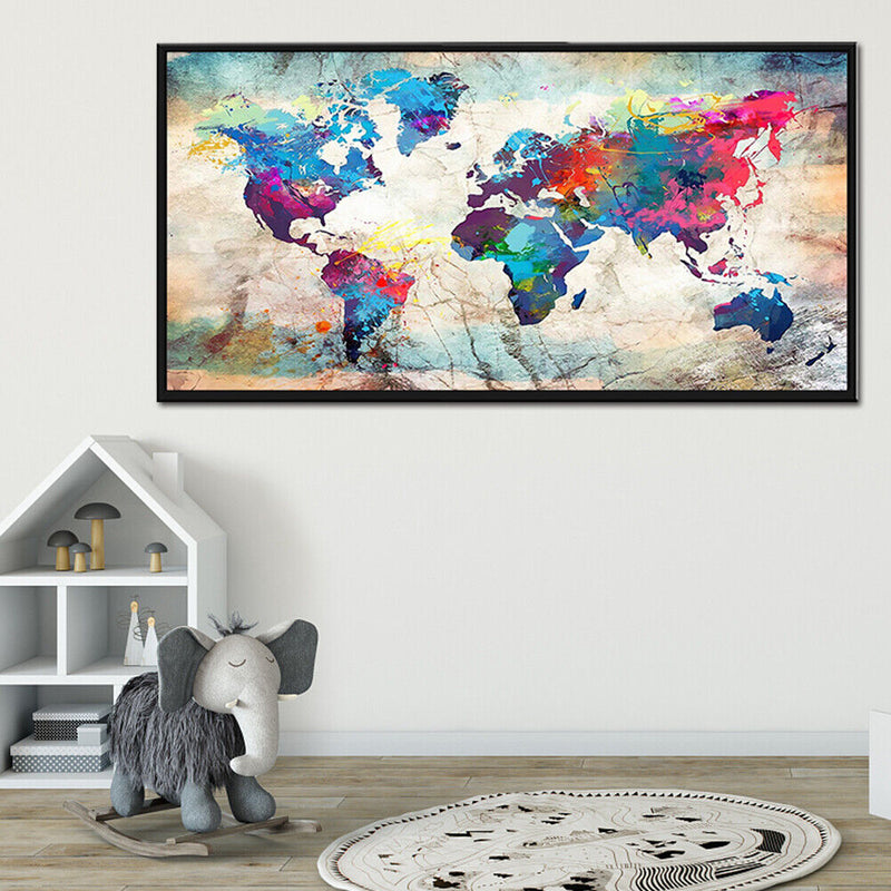 5D Diamond Painting Full Square Drill World Map Picture Rhinestone