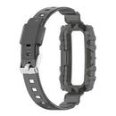 TPU Transparent Strap for HUAWEI HONOR Band 6 Soft Wristband Belt (Black) Newly