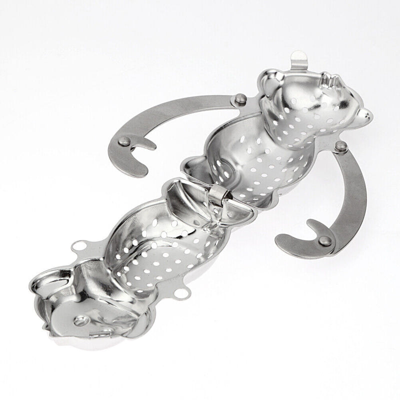 Monkey Shape Tea Infuser Loose Leaf Strainer Herbal Filter Tray Spice Newly