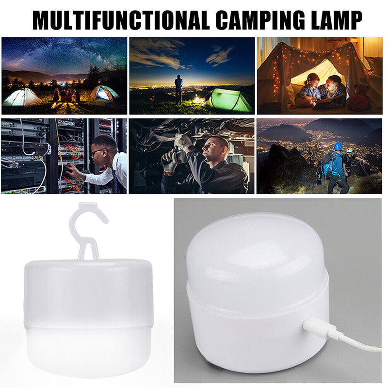 LED Tent Hanging Lamp Portable Night Light Lantern Rechargeable for Patio Garden