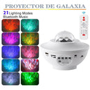 Galaxy Projector Starry Sky Night Light Ocean Star Party Speaker LED Lamps RC