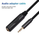 3.5mm Male to 6.35mm Female Cable 1/8 to 1/4 Stereo Audio Adapter (1.5m) Newly