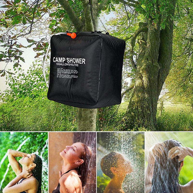 40L Outdoor Camping Shower Bags Travel Hiking Picnic Carry Water Bathing Bag