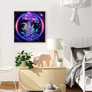 Full Cross Stitch Colored Mushrooms Embroidery Cotton Thread DIY Needlework Kits